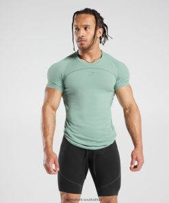 Gymshark Clothing South Africa - Gymshark 315 Seamless T-Shirt Frost Teal/Ink Teal Men 6464T4779