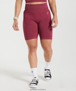 Gymshark Clothing South Africa - Gymshark Adapt Animal Seamless Cycling Shorts Reef | Cherry Brown Women 6464T483