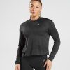 Gymshark Clothing South Africa - Gymshark Adapt Camo Seamless Long Sleeve Top Lava | Black Women 6464T4478