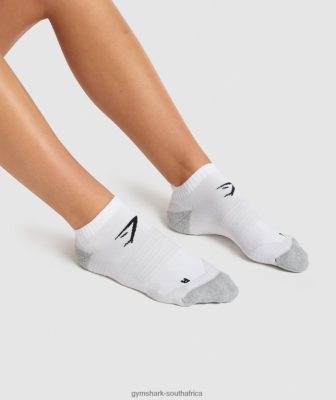 Gymshark Clothing South Africa - Gymshark Ankle Performance Socks White Unisex 6464T41106