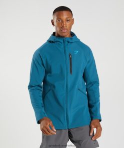 Gymshark Clothing South Africa - Gymshark Apex Jacket Atlantic Blue Men 6464T4819