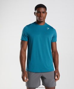 Gymshark Clothing South Africa - Gymshark Arrival T-Shirt Atlantic Blue Men 6464T4759