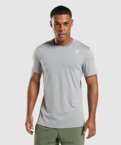 Gymshark Clothing South Africa - Gymshark Arrival T-Shirt Smokey Grey Men 6464T4683