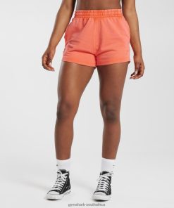 Gymshark Clothing South Africa - Gymshark Collegiate Sweat Shorts Solstice Orange Women 6464T425