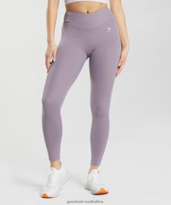 Gymshark Clothing South Africa - Gymshark Crossover Leggings Slate Lavender Women 6464T4273