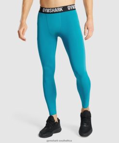 Gymshark Clothing South Africa - Gymshark Element Baselayer Leggings Blue Men 6464T41043