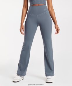 Gymshark Clothing South Africa - Gymshark Elevate Flared Leggings Evening Blue Women 6464T4261