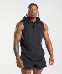 Gymshark Clothing South Africa - Gymshark Legacy Drop Arm Hoodie Black Men 6464T4847