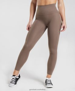 Gymshark Clothing South Africa - Gymshark Legacy Leggings Truffle Brown Women 6464T4339