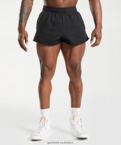 Gymshark Clothing South Africa - Gymshark Legacy Shorts Black Men 6464T4527