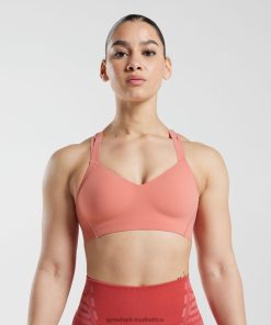 Gymshark Clothing South Africa - Gymshark Limitless Sports Bra Terracotta Pink Women 6464T4134