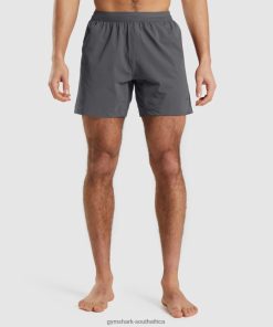 Gymshark Clothing South Africa - Gymshark Studio Shorts Onyx Grey Men 6464T4559