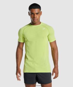Gymshark Clothing South Africa - Gymshark Vital Light seamless T-Shirt Yellow Marl Men 6464T4735