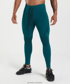 Gymshark Sale South Africa - Gymshark 315 Seamless Tights Winter Teal/Black Men 6464T41040