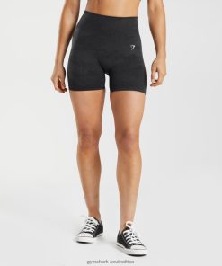 Gymshark Sale South Africa - Gymshark Adapt Camo Seamless Shorts Lava | Black/Onyx Grey Women 6464T44