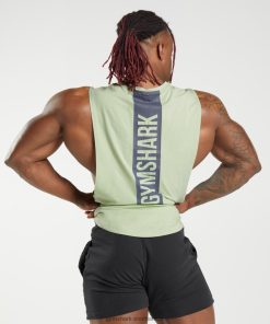 Gymshark Sale South Africa - Gymshark Bold Drop Arm Tank Flora Green Men 6464T4912