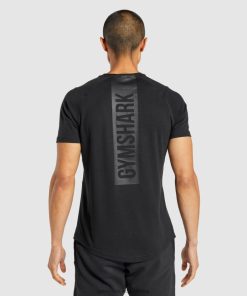 Gymshark Sale South Africa - Gymshark Bold T-Shirt Black Men 6464T4652