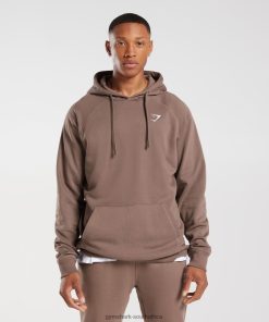 Gymshark Sale South Africa - Gymshark Crest Hoodie Truffle Brown Men 6464T4820