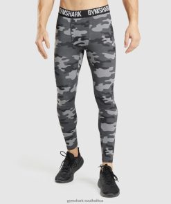 Gymshark Sale South Africa - Gymshark Element Baselayer Leggings Grey Print Men 6464T41036
