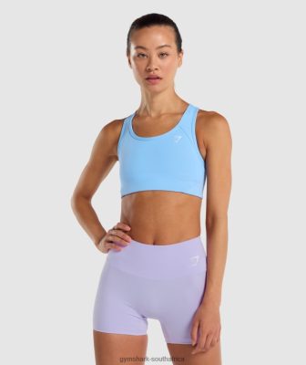 Gymshark Sale South Africa - Gymshark Essential Racer Back Sports Bra Light Blue Women 6464T4232