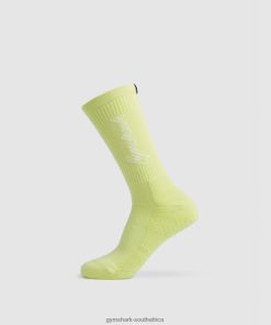 Gymshark Sale South Africa - Gymshark Handwriting Sock Firefly Green/White Unisex 6464T41091