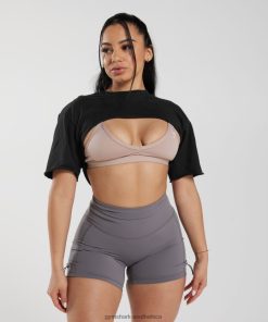 Gymshark Sale South Africa - Gymshark Legacy Shrug Top Black Women 6464T4496