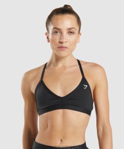 Gymshark Sale South Africa - Gymshark Minimal Sports Bra Black Women 6464T4135