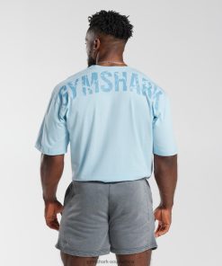 Gymshark Sale South Africa - Gymshark Power T-Shirt Skyline Blue Men 6464T4648