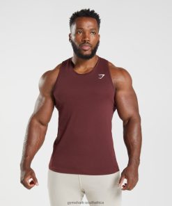 Gymshark Sale South Africa - Gymshark React Tank Baked Maroon Men 6464T4916