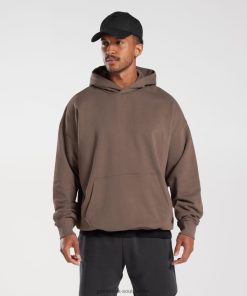 Gymshark Sale South Africa - Gymshark Rest Day Essentials Hoodie Truffle Brown Men 6464T4876