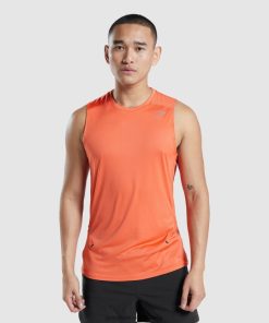Gymshark Sale South Africa - Gymshark Speed Evolve Tank Papaya Orange Men 6464T4928
