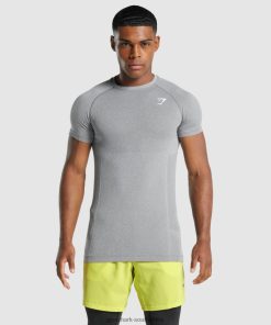 Gymshark Sale South Africa - Gymshark Vital Light Seamless T-Shirt Charcoal Marl Men 6464T4684