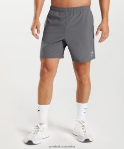 Gymshark South Africa - Gymshark Arrival 7 Shorts Silhouette Grey Men 6464T4521