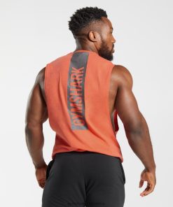 Gymshark South Africa - Gymshark Bold Drop Arm Tank Aerospace Orange Men 6464T4921
