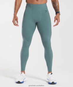 Gymshark South Africa - Gymshark Control Baselayer Leggings Thunder Blue Men 6464T41033