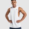 Gymshark South Africa - Gymshark Critical 2.0 Drop Arm Tank White Men 6464T4901