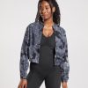 Gymshark South Africa - Gymshark Elevate Woven Jacket Coin Grey Spray Dye Women 6464T4366