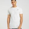Gymshark South Africa - Gymshark Geo Seamless T-Shirt White/Light Grey Men 6464T4577