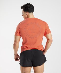 Gymshark South Africa - Gymshark Legacy T-Shirt Aerospace Orange Men 6464T4765