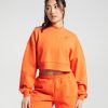 Gymshark South Africa - Gymshark Rest Day Sweats Cropped Pullover Blaze Orange Marl Women 6464T4402
