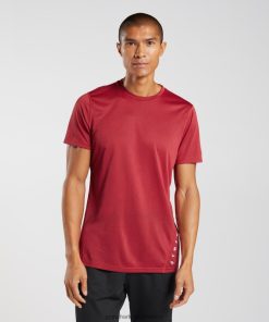 Gymshark South Africa - Gymshark Sport T-Shirt Salsa Red/Black Marl Men 6464T4725