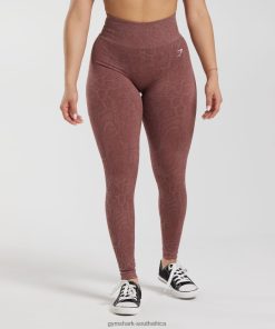 Zapatillas Gymshark - Gymshark Adapt Animal Seamless Leggings Modern Blush Pink/Magenta Brown Women 6464T4238