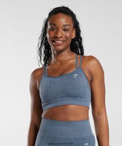 Zapatillas Gymshark - Gymshark Adapt Fleck Seamless Sports Bra Evening Blue Women 6464T4146