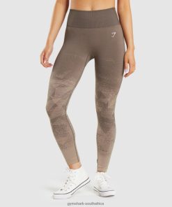 Zapatillas Gymshark - Gymshark Adapt Ombre Seamless Leggings Triangle |Penny Brown Print Women 6464T4318