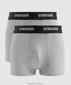 Zapatillas Gymshark - Gymshark Boxers 2 Pack Light Grey Marl Men 6464T41051