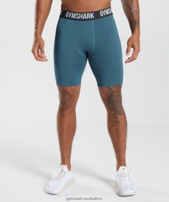 Zapatillas Gymshark - Gymshark Element Baselayer Shorts Tuscan Teal Men 6464T41042