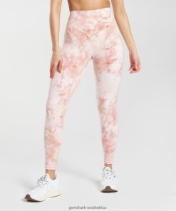 Zapatillas Gymshark - Gymshark Elevate Spray Dye Leggings White/Misty Pink/Scandi Pink Women 6464T4266