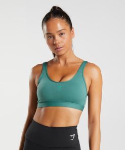 Zapatillas Gymshark - Gymshark Fraction Sports Bra Hoya Green Women 6464T4222