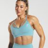 Zapatillas Gymshark - Gymshark GS Power Sports Bra Iceberg Blue Women 6464T4154