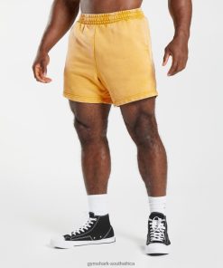 Zapatillas Gymshark - Gymshark Power Washed 5 Shorts Sunny Yellow Men 6464T4562